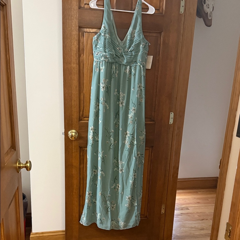 Birdy Grey Floral Blue Maxi Dress